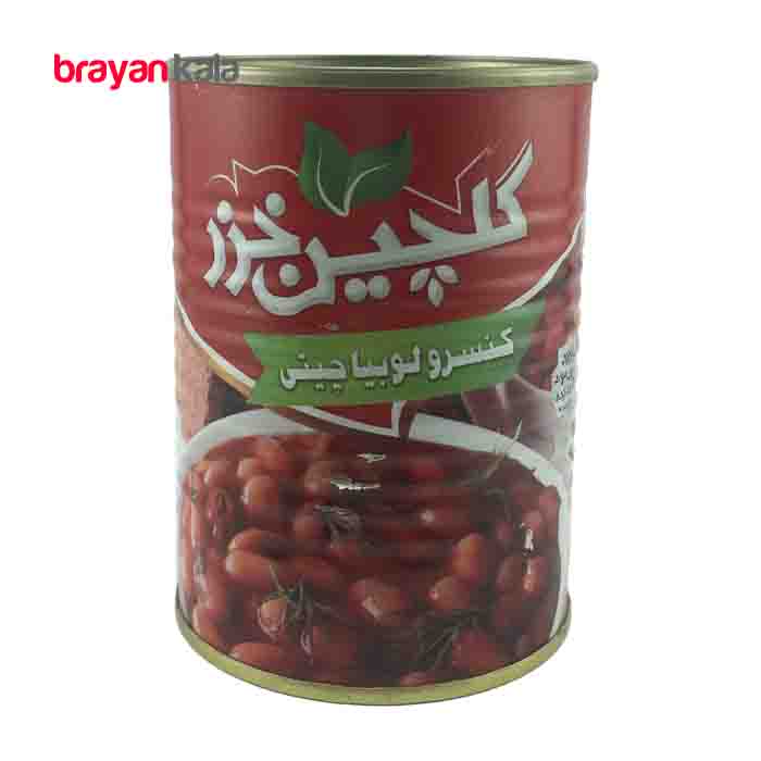 عکس اصلی کنسرو لوبیا چیتی گلچین خزر 400 گرمی